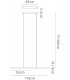 Ceiling Pendant, 22W LED, 3000K, 1750lm, Sand White - 2