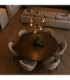 Lacrima Cluster Pendant Ceiling Light Black Gold Smoky Glass Shade 5x E27-5