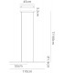 Ceiling Pendant, 22W LED, 3000K, 1750lm, Sand Black - 2