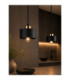 Simply Bar Pendant Ceiling Light Black Gold 2x E27-3