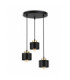 Simply Cluster Pendant Ceiling Light Black Gold 3x E27-1
