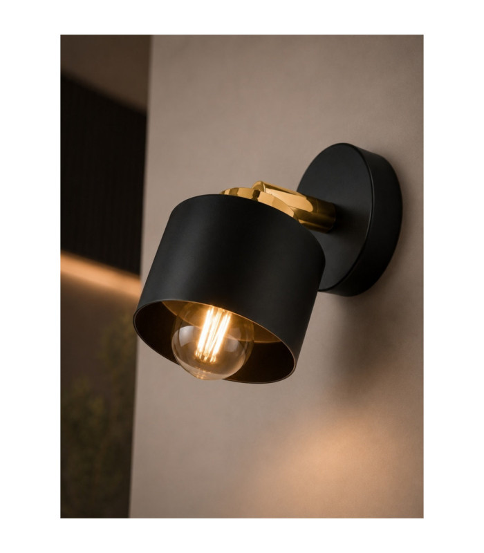 Simply Single Spotlight Black Gold 1x E27-3