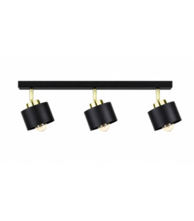 Simply Ceiling Spotlight Bar Black Gold 3x E27-1