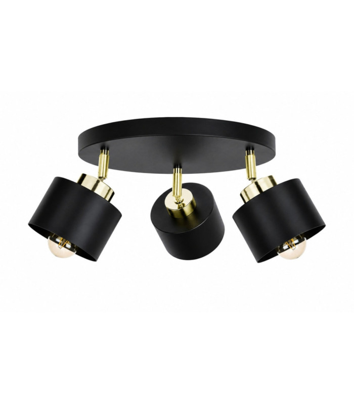 Simply Ceiling Spotlight Clusters Black Gold 3x E27-1