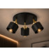 Simply Ceiling Spotlight Clusters Black Gold 3x E27-3