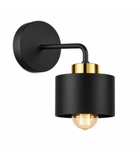 Simply Dome Wall Lamp Black Gold 1x E27-1