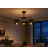 Simply Multi Arm Semi Flush Ceiling Lamp Black Gold 3x E27-2