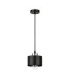 Simply Slim Pendant Ceiling Light Black Silver 1x E27-1