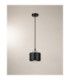 Simply Slim Pendant Ceiling Light Black Silver 1x E27-5