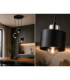 Simply Cluster Pendant Ceiling Light Black Silver 3x E27-3