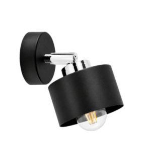 Simply Single Spotlight Black Silver 1x E27-1