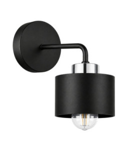 Simply Dome Wall Lamp Black Silver 1x E27-1