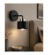 Simply Dome Wall Lamp Black Silver 1x E27-2