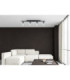 Flos Ceiling Spotlight Bar Black Transparent Glass Shade 4x E27-3