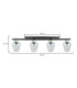 Flos Ceiling Spotlight Bar Black Gold Transparent Glass Shade 4x E27-2