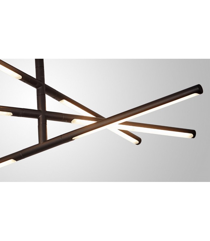 Semi Flush Ceiling, 36W LED, 3000K, 2850lm, Sand Black - 5