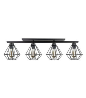 Febris Ceiling Spotlight Bar Black 4x E27-1