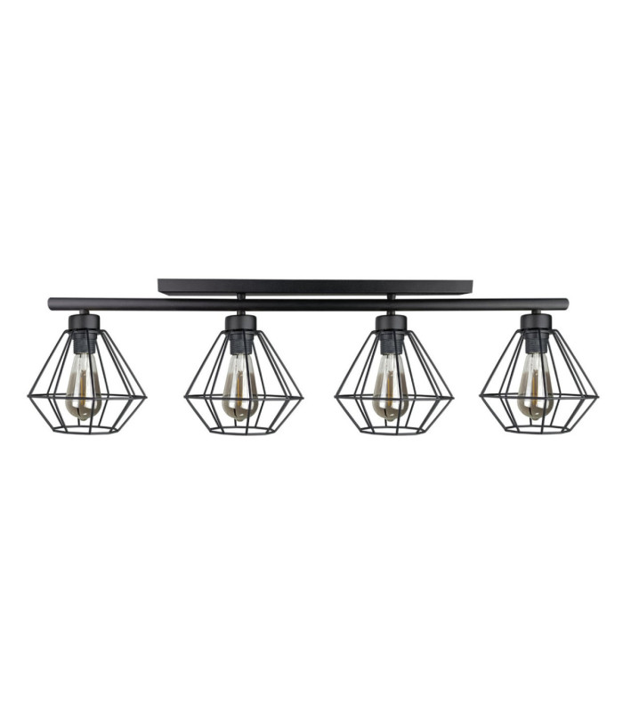 Febris Ceiling Spotlight Bar Black 4x E27-1