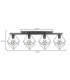 Arnica Ceiling Spotlight Bar Black 4x E27-2