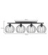 Bacca Ceiling Spotlight Bar Black 4x E27-2
