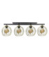 Bacca Ceiling Spotlight Bar Black Gold 4x E27-1