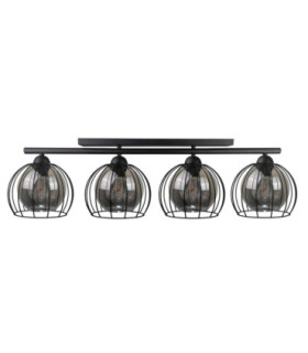 Stigma Ceiling Spotlight Bar Black 4x E27-1
