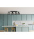 Stigma Ceiling Spotlight Bar Black 4x E27-3