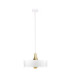 Eos Dome Pendant Ceiling Light White Gold 1x E27-1