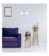 Eos Dome Pendant Ceiling Light White Gold 1x E27-3
