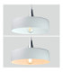 Eos Dome Pendant Ceiling Light White Silver 1x E27-4