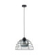 Idago Wire Frame Pendant Ceiling Light Black 1x E27-1