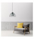 Idago Wire Frame Pendant Ceiling Light Black 1x E27-3