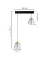 Selene Bar Pendant Ceiling Light Black Gold 2x E27-2