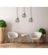 Selene Bar Pendant Ceiling Light Black Gold 3x E27-3