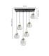 Selene Cluster Pendant Ceiling Light Black Gold 6x E27-2