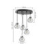 Selene Cluster Pendant Ceiling Light Black Silver 5x E27-2