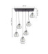 Selene Cluster Pendant Ceiling Light Black Silver 6x E27-2