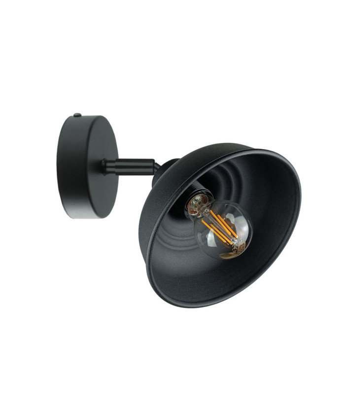 Faun Single Spotlight Black 1x E27-1