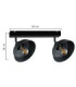 Faun Twin Ceiling Spotlight Black 2x E27-4