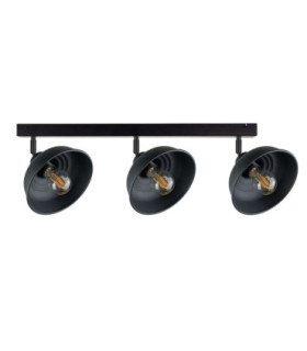 Faun Ceiling Spotlight Bar Black 3x E27-1
