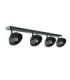 Faun Ceiling Spotlight Bar Black 4x E27-1