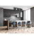Faun Ceiling Spotlight Bar Black 4x E27-2