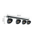 Faun Ceiling Spotlight Bar Black 4x E27-3