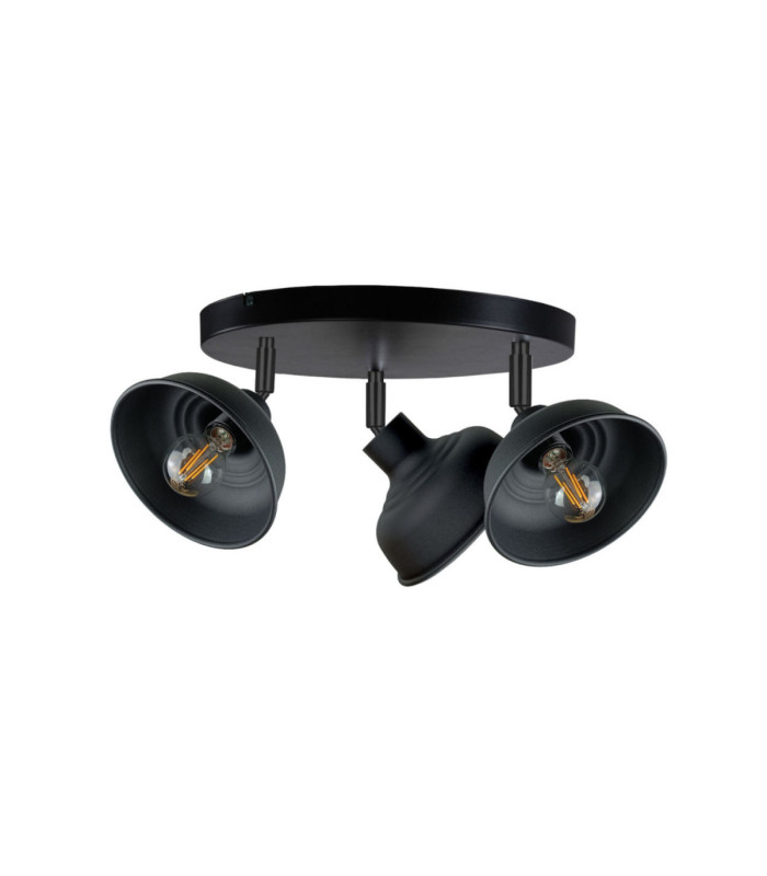 Faun Ceiling Spotlight Clusters Black 3x E27-1