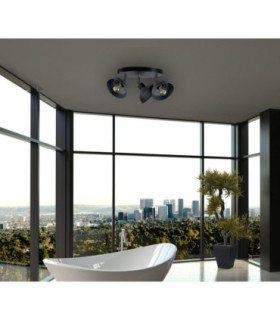 Faun Ceiling Spotlight Clusters Black 3x E27-2