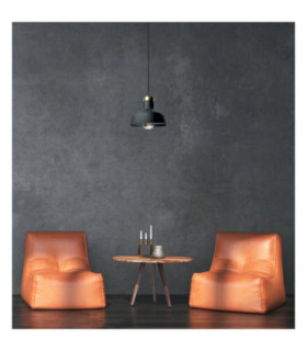 Faun Bar Pendant Ceiling Light Black Gold 1x E27-2