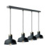 Hebe Bar Pendant Ceiling Light Black Gold 4x E27-1