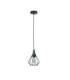 Selene Wire Frame Pendant Ceiling Light Black 1x E27-1