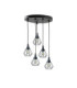 Selene Cluster Pendant Ceiling Light Black 5x E27-1