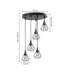 Selene Cluster Pendant Ceiling Light Black 5x E27-2